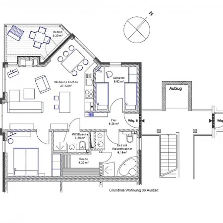 Appartement Strandvilla 6 - Auszeit